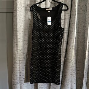 Michael Kors Black Dress with White Dots